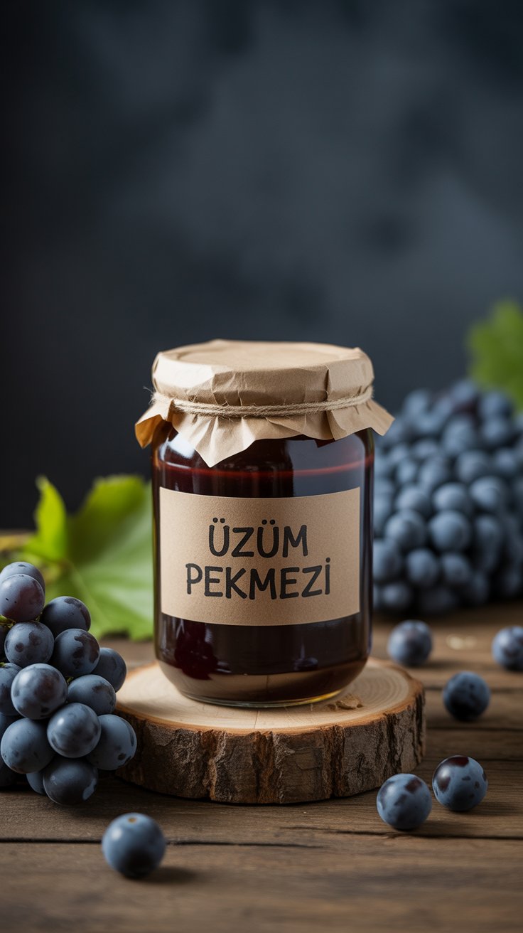 Doğal ve Saf Lezzet: Üzüm Pekmezi (Cam Kavanoz 700gr)